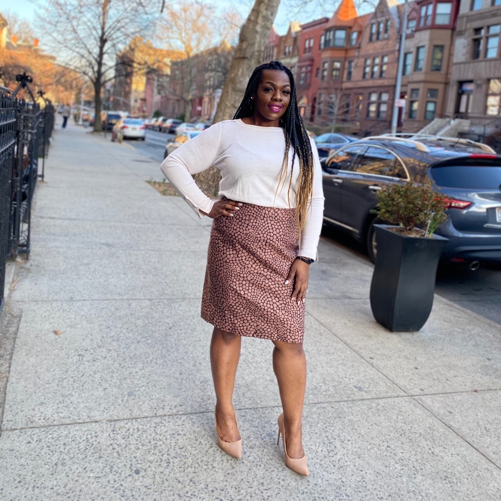 Brown Pencil Skirt